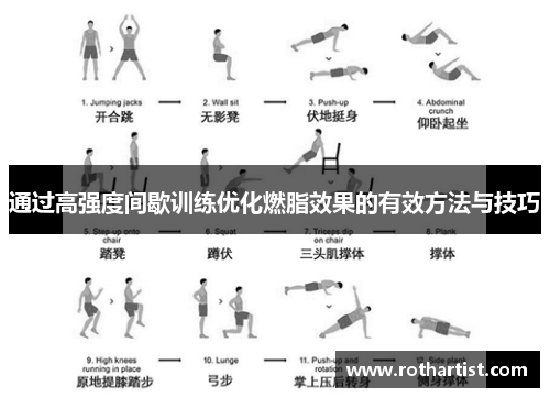 通过高强度间歇训练优化燃脂效果的有效方法与技巧